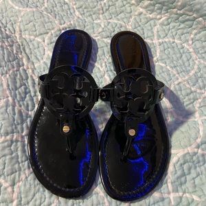 tory burch miller sandals black size 8
